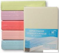 Постельное белье Альвитек Трикотажная на резинке 160x200x20 ПТР-МО-160 (молочный)