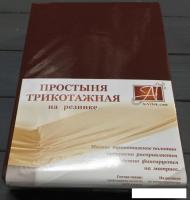 Постельное белье Альвитек Трикотажная на резинке 180x200x20 ПТР-ШОК-180(180) (шоколад)
