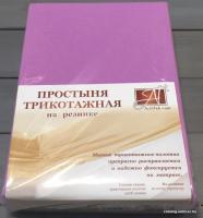 Постельное белье Альвитек Трикотажная на резинке 160x200x20 ПТР-ЛА-160 (лавандовый)