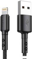 Кабель Vipfan X02 USB Type-A - Lightning (1.8 м, черный)