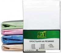 Постельное белье Альвитек Сатин однотонный на резинке 200x200x25 ПР-СО-Р-200-БЕЛ (белый)