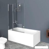 Стеклянная шторка для ванны BelBagno UNO-V-11-90/150-C-Cr