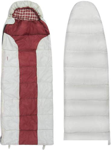 Спальный мешок Atemi Quilt 250RN (правая молния, серый/красный)