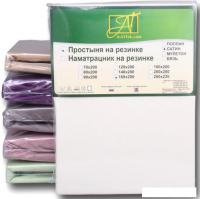 Постельное белье Альвитек Сатин однотонный на резинке 160x200x25 ПР-СО-Р-160-МО (молочный)
