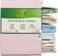 Постельное белье Альвитек Сатин однотонный на резинке 90x200x25 ПР-СО-Р-090-РОЗ (розовый)