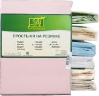 Постельное белье Альвитек Сатин однотонный на резинке 160x200x25 ПР-СО-Р-160-РОЗ (розовый)