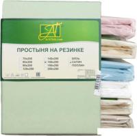 Постельное белье Альвитек Сатин однотонный на резинке 200x200x25 ПР-СО-Р-200-САЛ (салатовый)