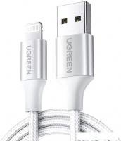 Кабель Ugreen US199 60162 USB Type-A - Lightning (1.5 м, серебристый)