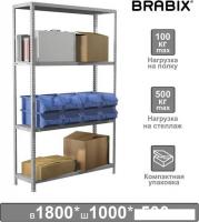 Стеллаж Brabix Ms Kd-185/50-4 291116