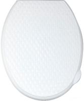 Сиденье для унитаза Violet Ротанг 112006 (белый)