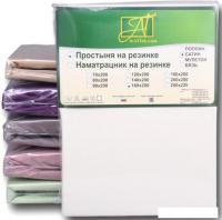 Постельное белье Альвитек Сатин однотонный на резинке 140x200x25 ПР-СО-Р-140-МО (молочный)