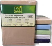 Постельное белье Альвитек Сатин однотонный на резинке 140x200x25 ПР-СО-Р-140-МОК (мокко)