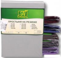 Постельное белье Альвитек Сатин однотонный на резинке 180x200x25 ПР-СО-Р-180(180)-СТАЛЬ (стальной)