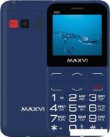 Кнопочный телефон Maxvi B231 (синий)