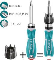 Набор отвертка с битами Total TACSD30086 (8 предметов)