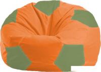 Кресло-мешок Flagman Мяч М1.1-216 (оранжевый/оливковый)