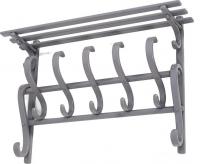 Вешалка для одежды Мебелик В 7Н (серый)