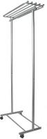 Стойка для одежды Мебелик М 9 на колесах (металлик)