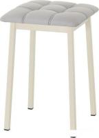 Табурет AMC Comfort 7К3.6 (кожзам, серый/слоновая кость)