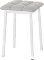 Табурет AMC Comfort 7К6.6 (кожзам, серый/белый)