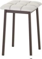 Табурет AMC Comfort 7К2.12 (кожзам, белый/коричневый)