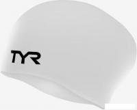 Шапочка для плавания TYR Long Hair Wrinkle-Free Silicone Cap LCSL/100 (белый)
