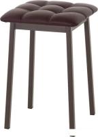 Табурет AMC Comfort 7К2.14 (кожзам, бордовый/коричневый)