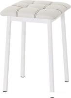 Табурет AMC Comfort 7К6.12 (кожзам, белый/белый)