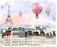 Фотообои Citydecor Акварельный Париж 2 300x254