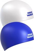 Шапочка для плавания Mad Wave Reverse (белый/синий)