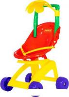 Коляска для кукол Полесье Ромашка 7445 (фиолетовые колеса)