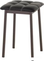 Табурет AMC Comfort 7К2.1 (кожзам, черный/коричневый)