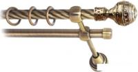 Карниз для штор Lm Decor Ампир (антик, витая, 3.2м 16мм, 2 ряда)
