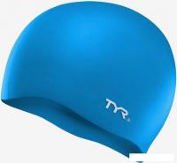 Шапочка для плавания TYR Wrinkle Free Silicone Cap LCS/420 (голубой)