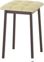 Табурет AMC Comfort 7К2.15 (кожзам, светло-желтый/коричневый)