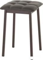Табурет AMC Comfort 7К2.8 (кожзам, серо-коричневый/коричневый)