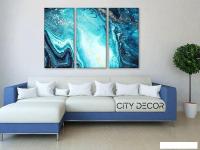 Модульная картина Citydecor Абстракция 7.43 75x117 см