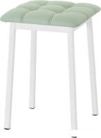 Табурет AMC Comfort 7К6.10 (кожзам, мятный/белый)