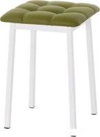 Табурет AMC Comfort 7К6.11 (кожзам, оливковый/белый)