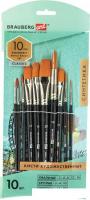 Набор кистей BRAUBERG Art Classic 200961 (10 шт, синтетика)