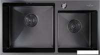 Кухонная мойка Mixline 547241 (черный графит, 3 мм)