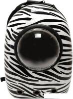 Рюкзак-переноска For Friends SpaceX Zebra (черный/белый)