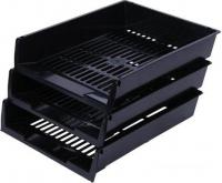Лоток для бумаг BRAUBERG Office 237255 (черный)