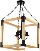 Люстра средней высоты Aitin Pro НПБ 02-5х60-105 C01249/5 (черный/дерево)