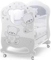 Классическая детская кроватка Italbaby Jolie Oblo 070.0860-5 (белый/серый)