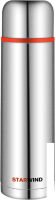 Термос StarWind 10-1000 1л (серебристый/красный)