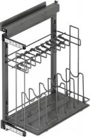 Вставка в полку Starax S-2880-A (правое крепление, антрацит)