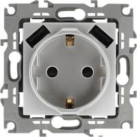 Розетка USB ЭРА Elegance 14-4109-03 Б0047869 (алюминий)