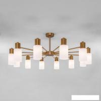 Люстра средней высоты Евросвет 70160/12 (латунь)