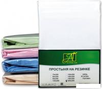 Постельное белье Альвитек Сатин однотонный на резинке 180x200x25 ПР-СО-Р-180(180)-БЕЛ (белый)